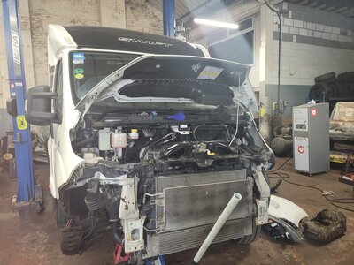 Camper Motorhome Under Repair