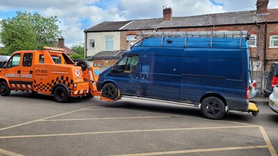 Recovery Blue Van 